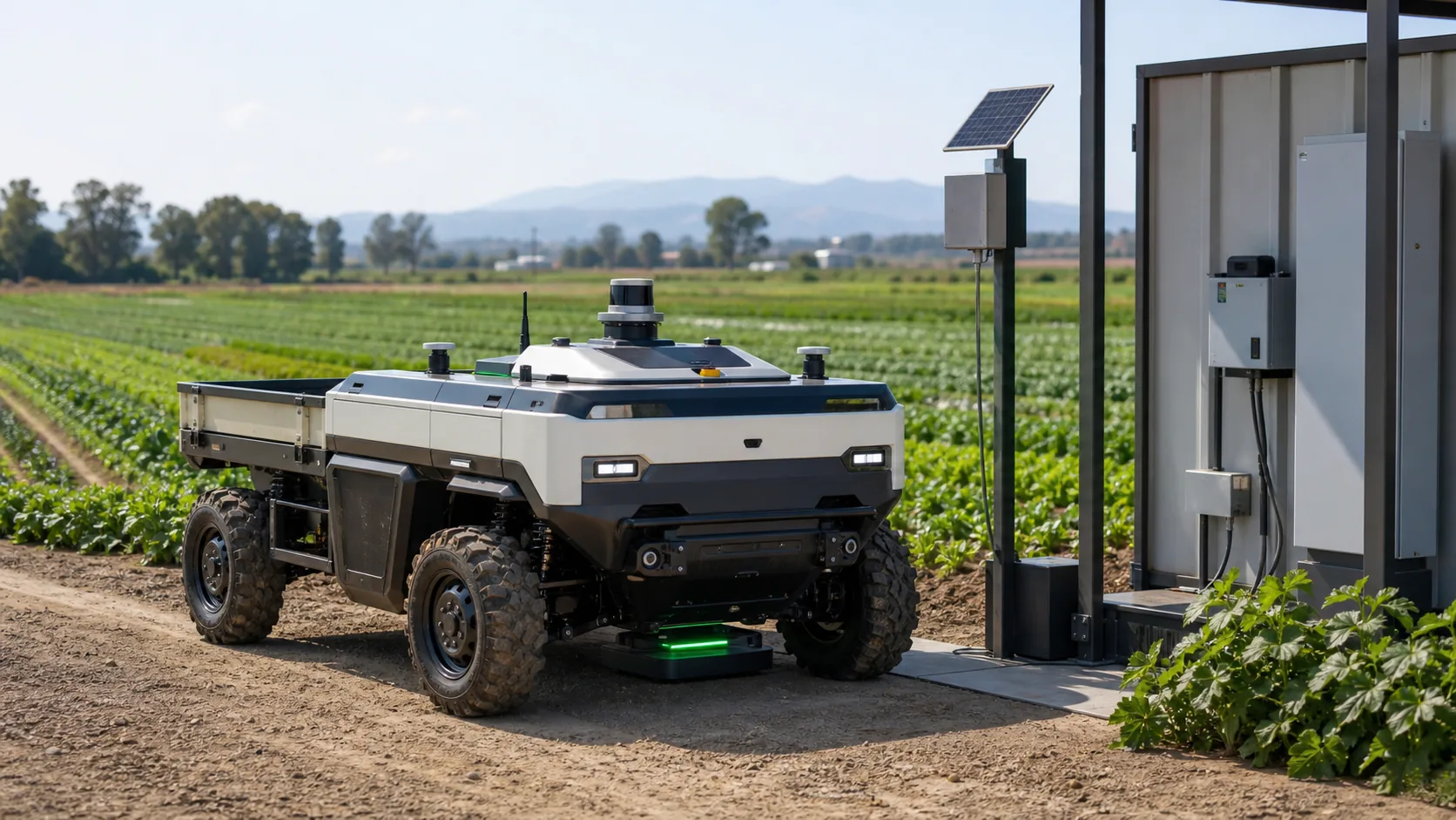 Agricultural autonomous vehicle wireless charging system for smart farming