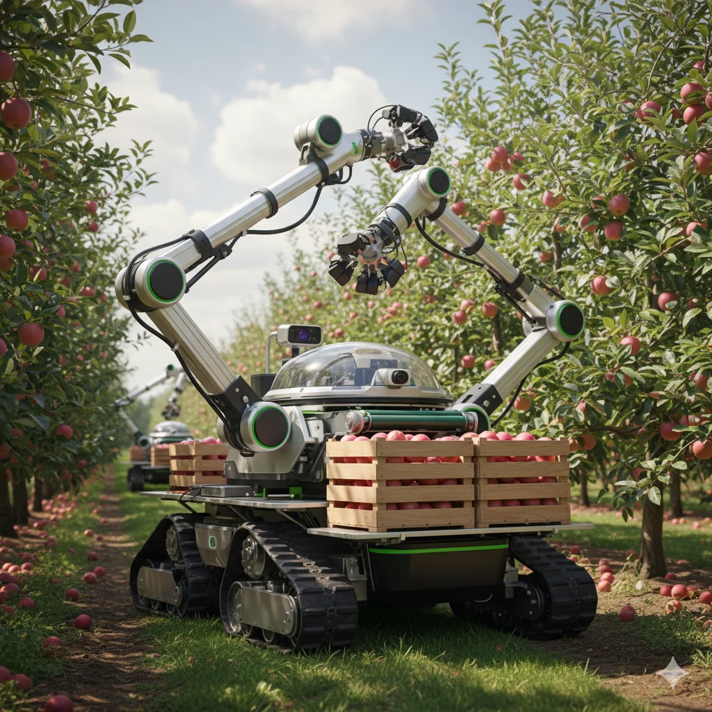 采摘机器人装上“无线充电”：智慧农业的效率革命