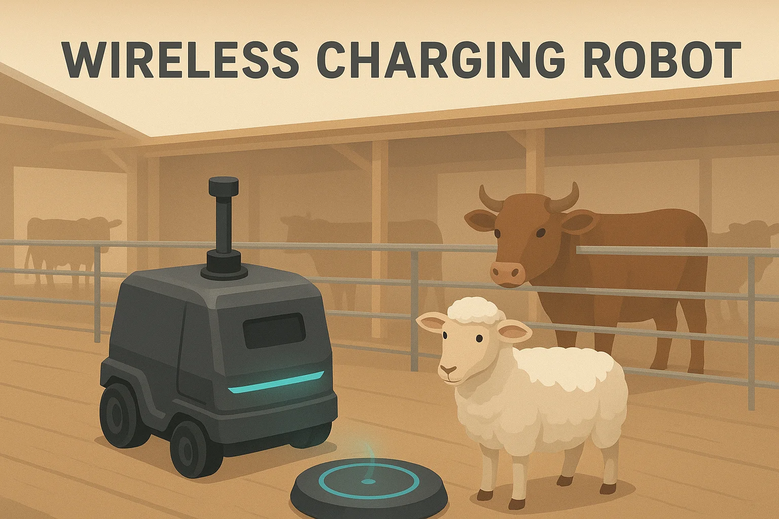 牛羊养殖机器人与无线充电技术的融合应用分析