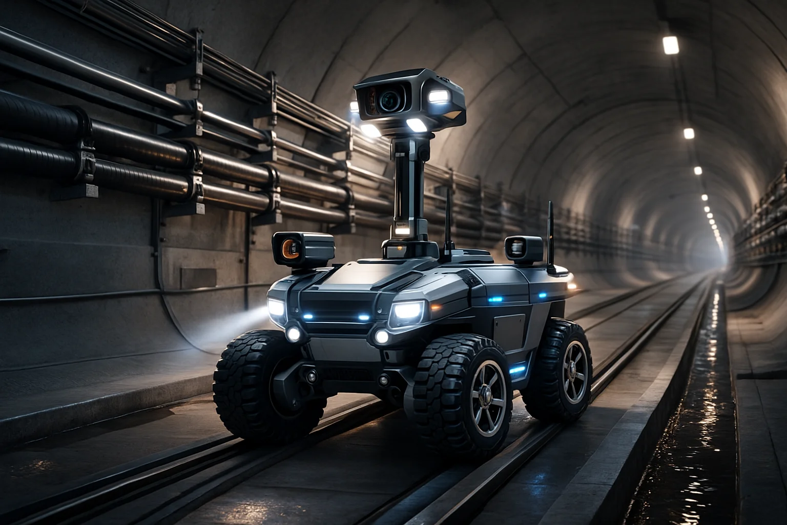 电力隧道巡检机器人与无线充电技术的系统化集成研究