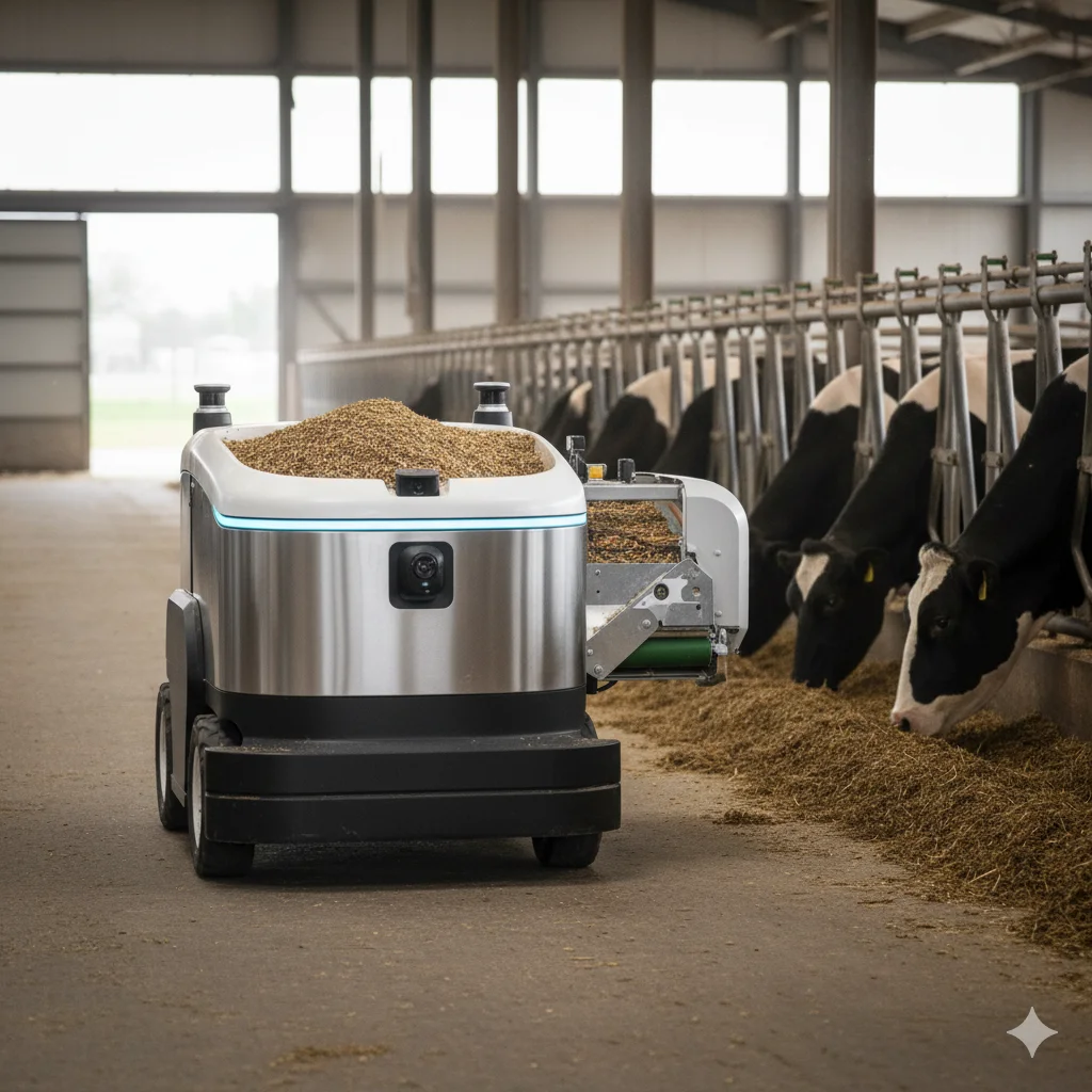 全自动饲喂机器人的应用与无线充电优势