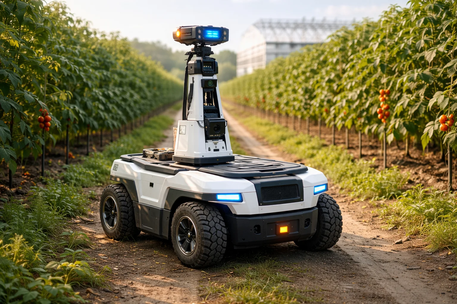 现代农场巡检机器人无线充电解决方案