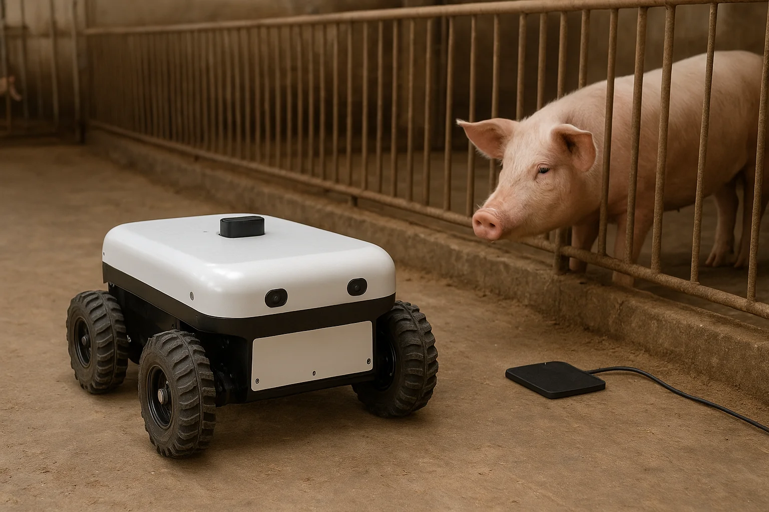 猪舍巡栏机器人与无线充电技术的应用研究