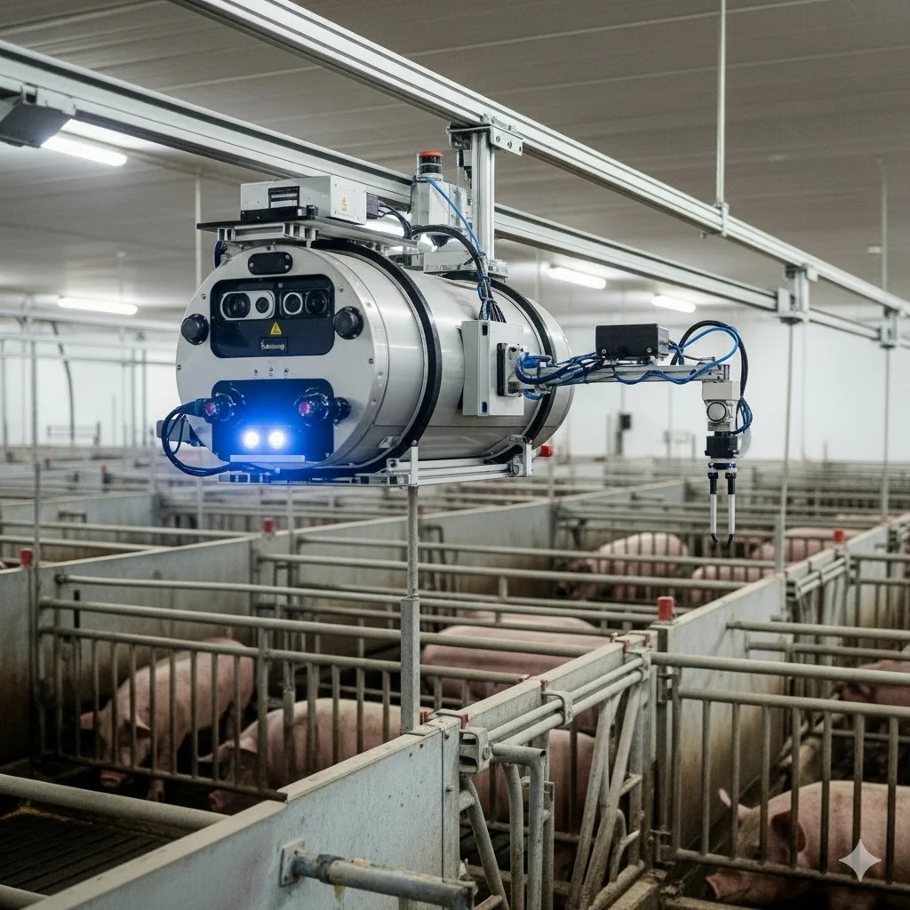 猪舍巡检巡栏机器人使用无线充电优势及使用场景